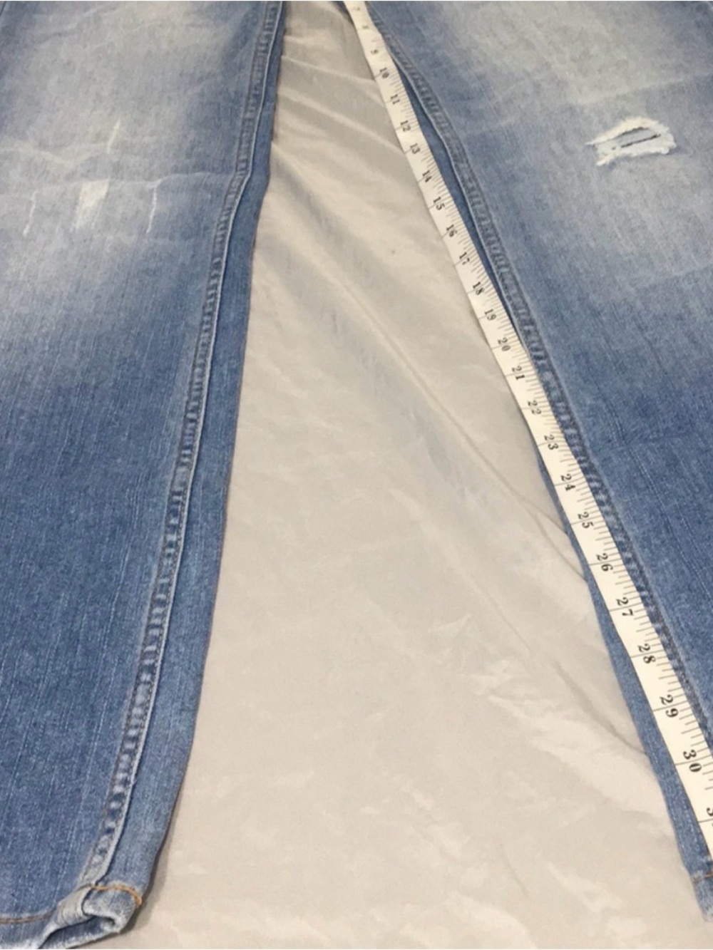 Paris Blues Faded Light Wash Flare Jeans Sz 7 - Picture 11 of 11